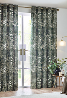 Nola Eyelet, Olive - Ready Made Curtains